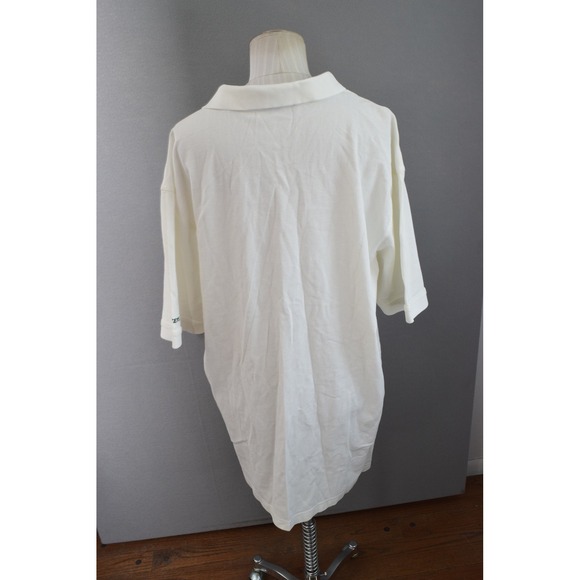 Masters Collection Polo Shirt XL White 60s Two Ply Mercized Pima Cotton Augusta - Picture 3 of 5